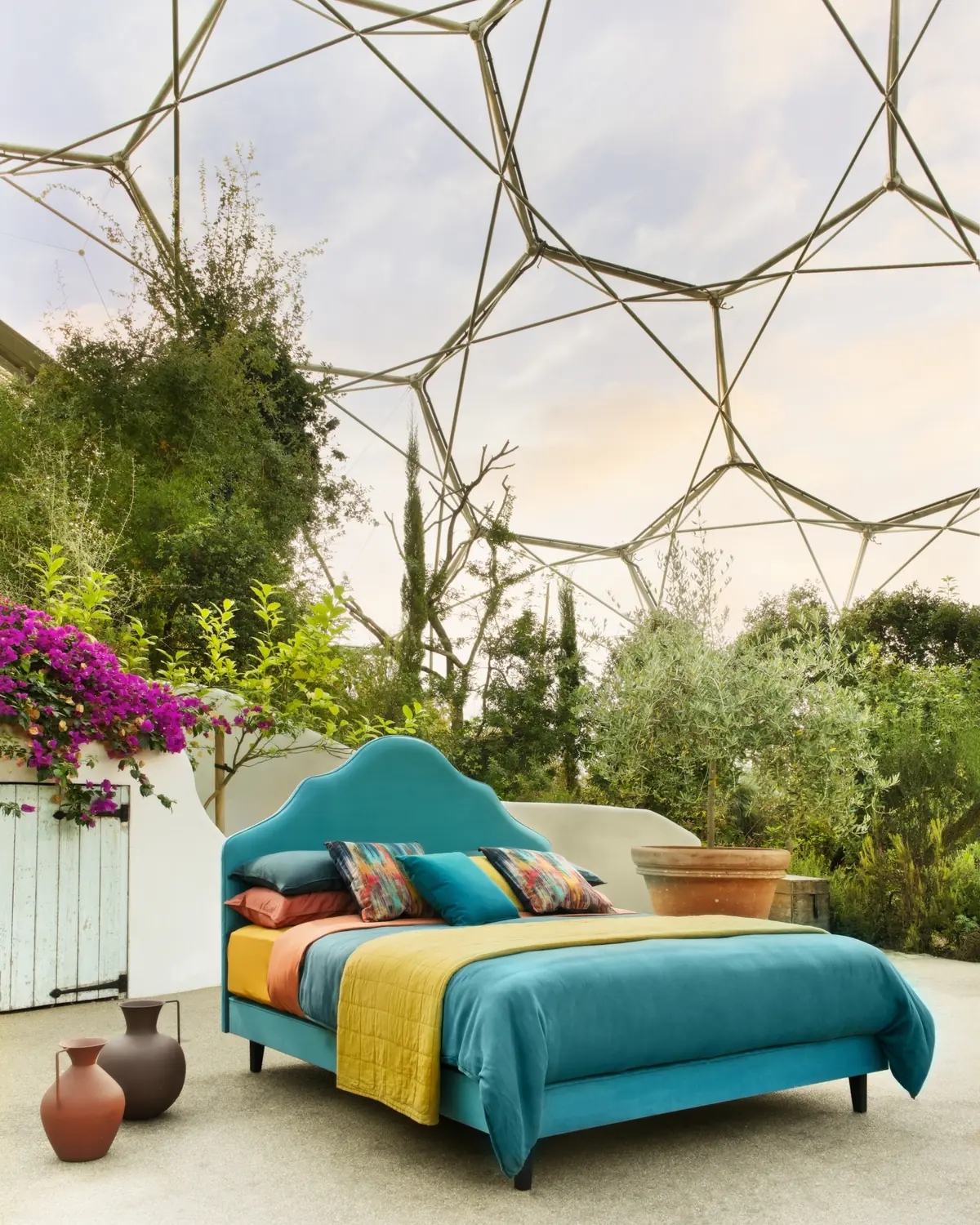 Hypnos Eden Project bed styled in a room