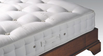 Hypnos hand-tufted pocket sprung mattress detail