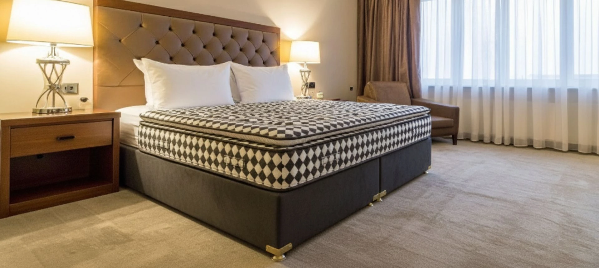 A luxury bed of the kind on display in our London showrooms